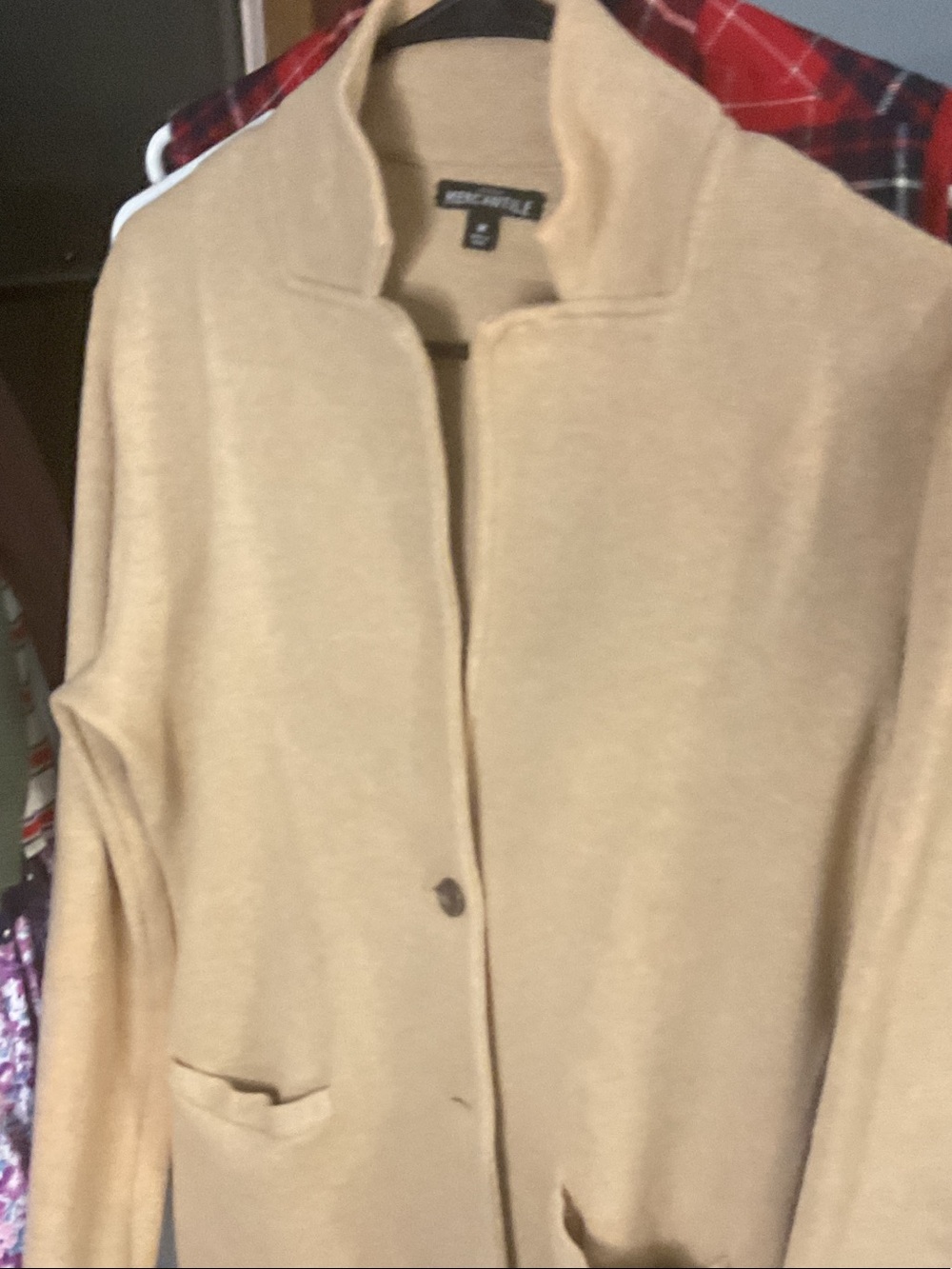 Eddie Bauer Women's Tan Button-Front Cardigan Sweater